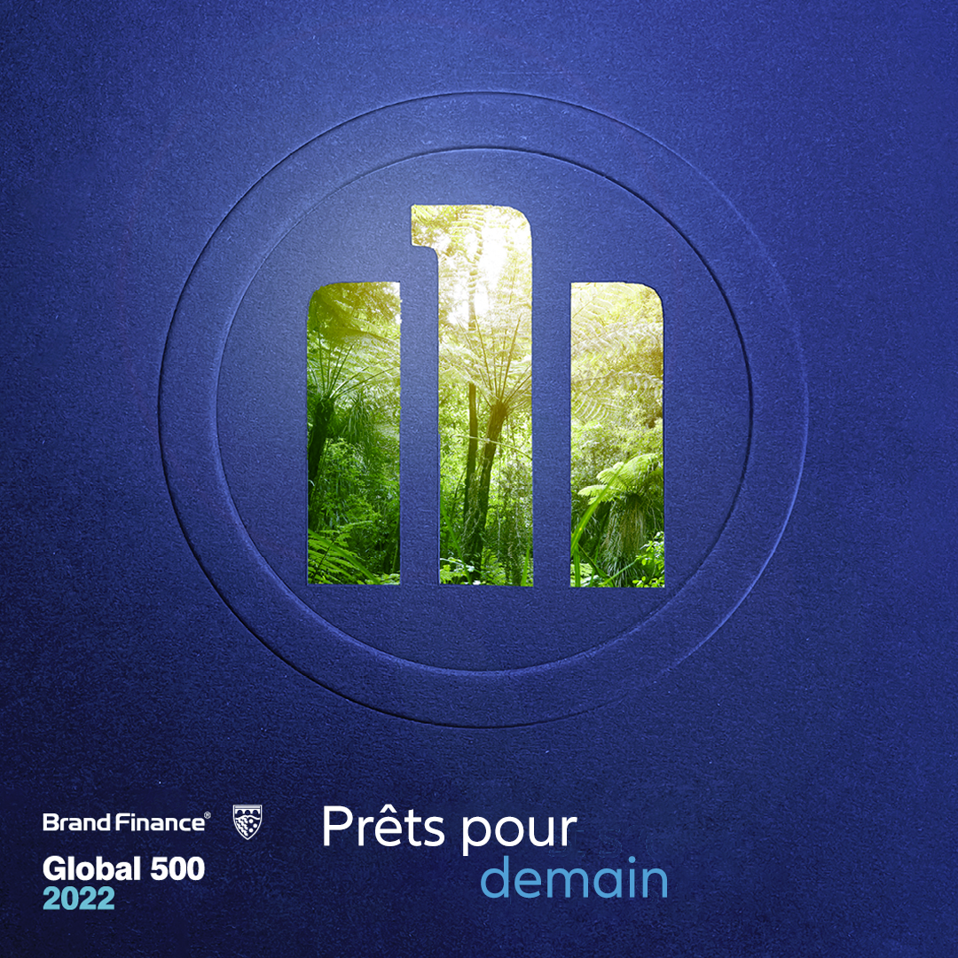 Allianz, première marque d’assurance mondiale, dans le classement Global 500 de Brand Finance