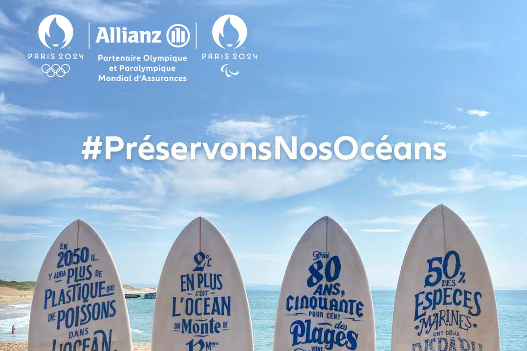 Allianz France soutient Surfrider Foundation Europe et déploie une campagne de sensibilisation 100% digitale : #PréservonsNosOcéans