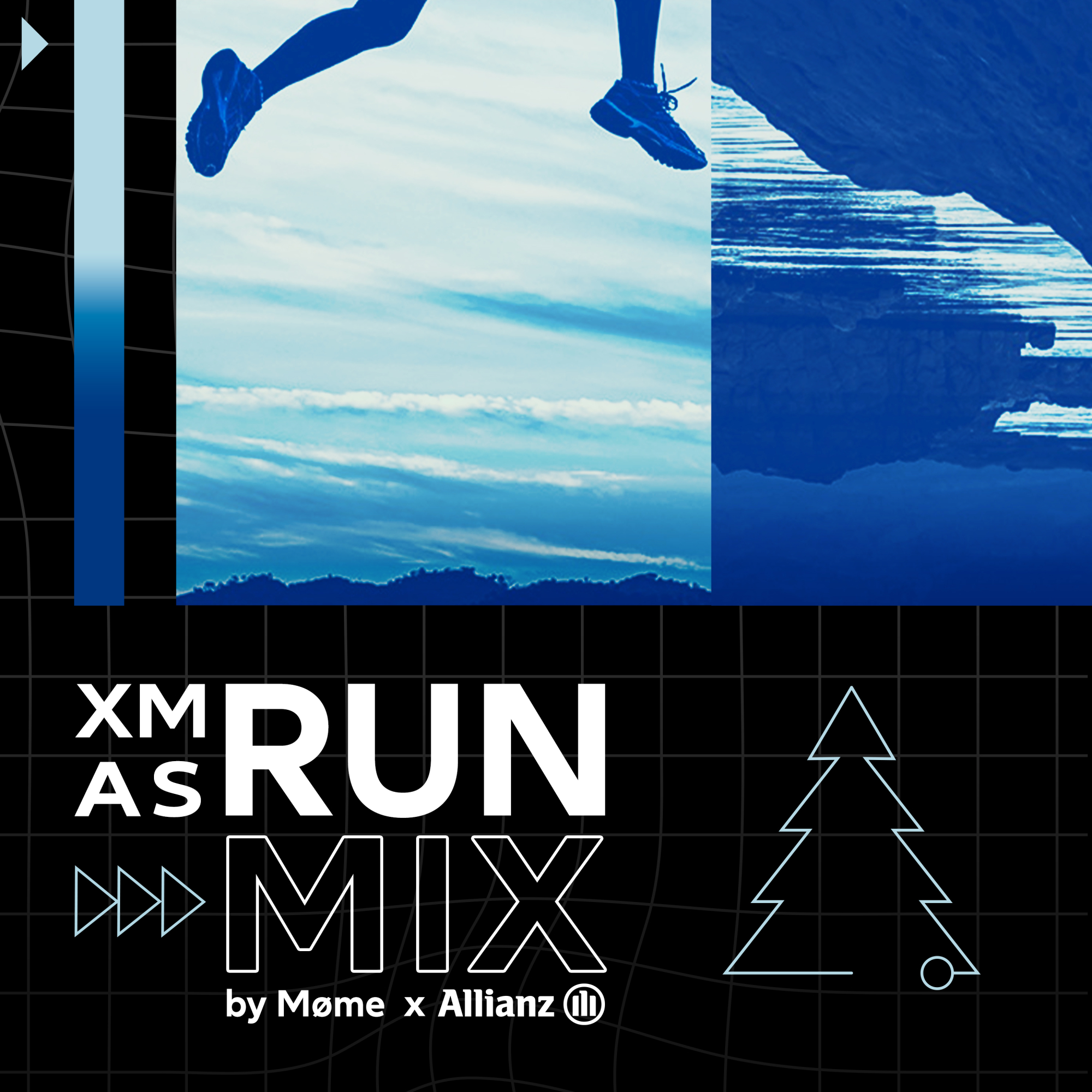 Pour Noël, Allianz France innove avec un remix électro destiné à promouvoir le sport-santé :  ‘Xmas Runmix’ par MØME