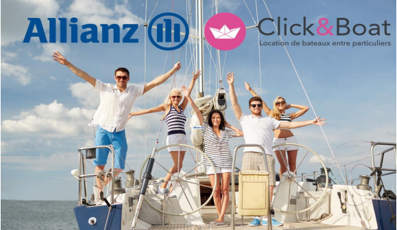Allianz France signe un partenariat avec Click&Boat, leader sur le marché de la location de bateaux entre particuliers