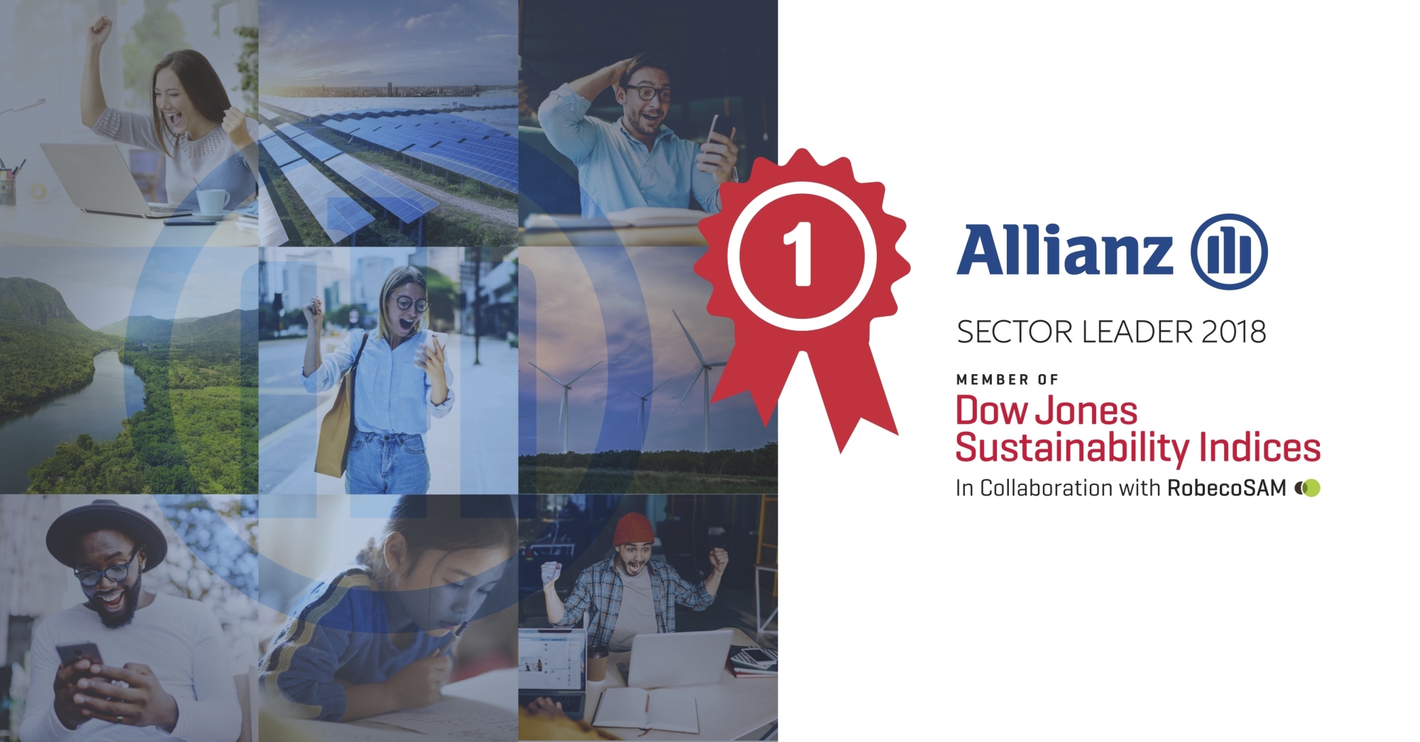 Allianz à la première place du classement Dow Jones Sustainability Index 2018 dans la catégorie Assurance