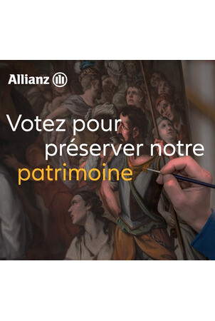« Le plus grand musée de France » avec Allianz France :16 oeuvres d’art en péril recevront une aide de 8 000 € de la part d’Allianz France au terme d’une campagne de votes en ligne qui a mobilisé 70 593 votants