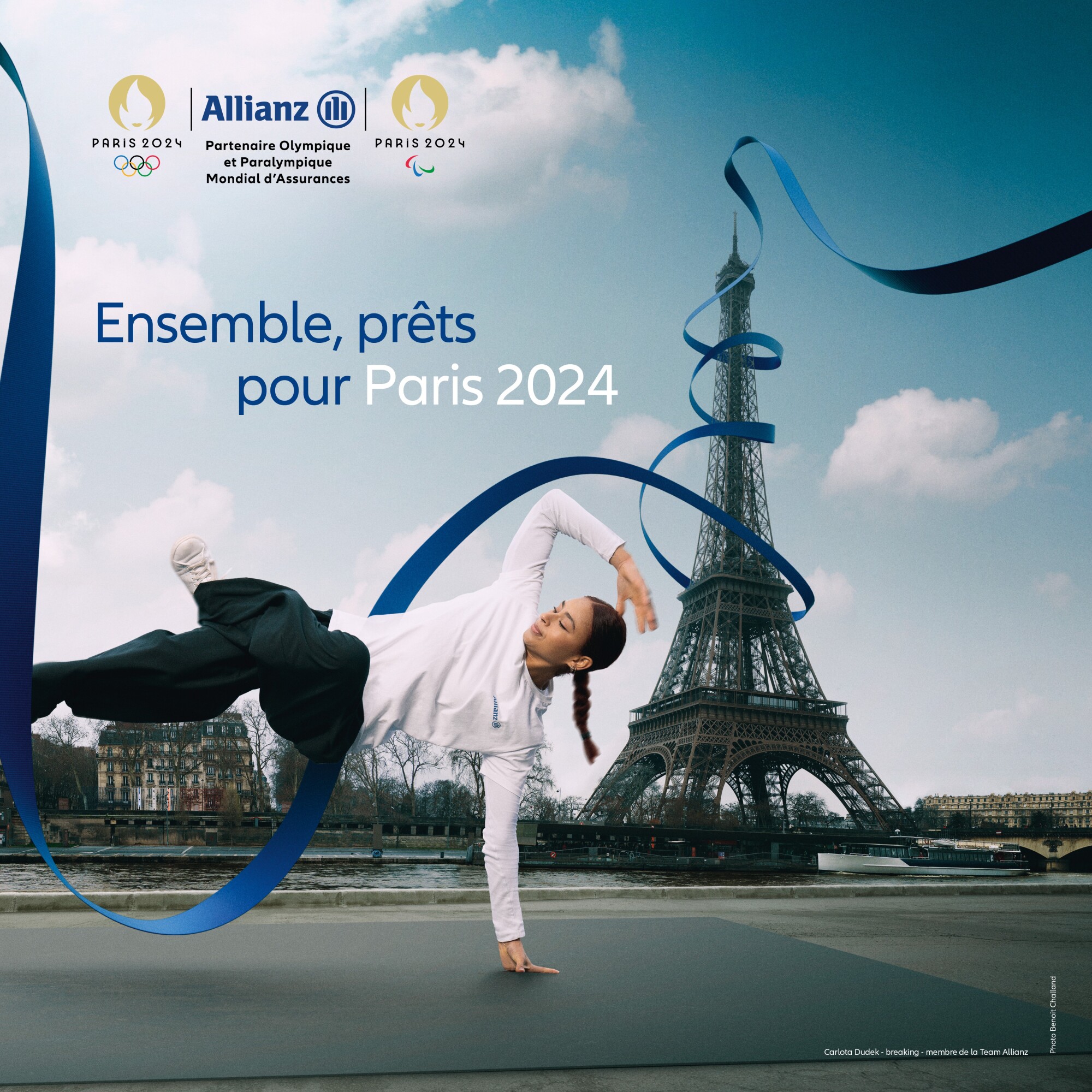 Allianz France propose un passage de témoins entre les athlètes et le public à 100 jours de Paris 2024