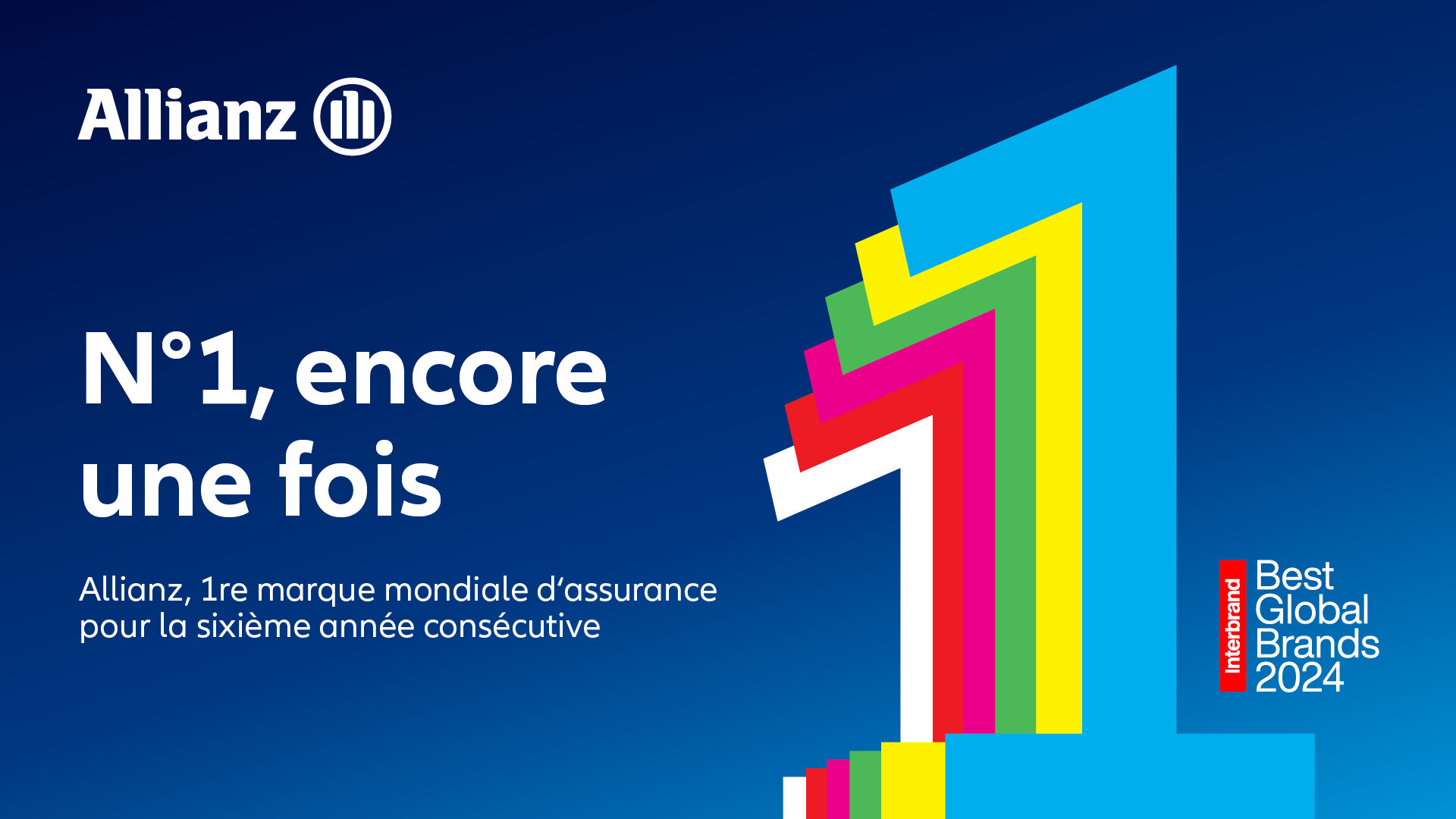 Allianz, première marque d’assurance mondiale pour la 6ème année consécutive, entre dans le top 30 des marques, selon le classement Interbrand 2024